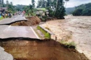 Kondisi bencana Banjir di Aceh.